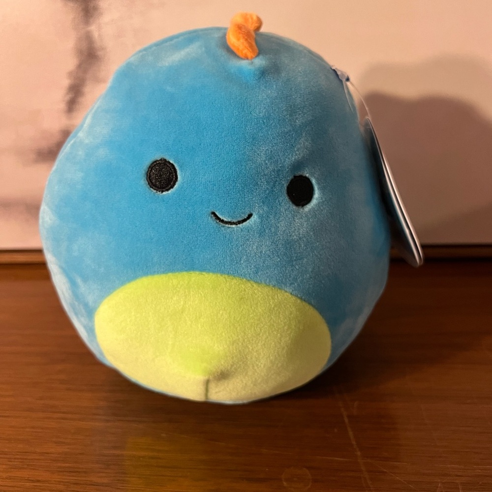 Squishmallow Blue and Green Plush Toy
